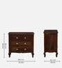 Clifford Sheesham Wood Chest Of Drawers In Scratch Resistant Provincial Teak Finish