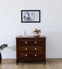Clifford Sheesham Wood Chest Of Drawers In Scratch Resistant Provincial Teak Finish