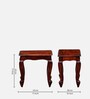 Clifford Sheesham Wood Nest Of Tables In Scratch Resistant Honey Oak Finish