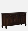 Clifford Sheesham Wood Sideboard In Scratch Resistant Provincial Teak Finish