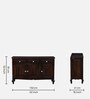Clifford Sheesham Wood Sideboard In Scratch Resistant Provincial Teak Finish