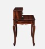 Clifford Sheesham Wood Writing Table In Scratch Resistant Honey Oak Finish With Drawers