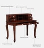 Clifford Sheesham Wood Writing Table In Scratch Resistant Honey Oak Finish With Drawers