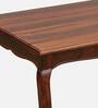 Clifford Sheesham Wood 6 Seater Dining Table In Honey Oak Finish