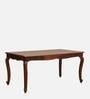Clifford Sheesham Wood 6 Seater Dining Table In Honey Oak Finish
