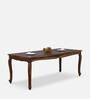 Clifford Sheesham Wood 8 Seater Dining Table In Rustic Teak Finish