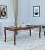 Clifford Sheesham Wood 8 Seater Dining Table In Rustic Teak Finish