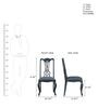 Clifford Sheesham Wood Dining Chair (Set of 2) in Honey Oak Finish