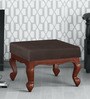 Clifford Sheesham Wood Foot Stool In Honey Oak Finish