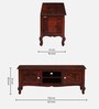 Clifford Solid Wood TV Console for TVs up to 50" In Scratch Resistant Honey Oak Finish