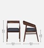Clint Sheesham Wood Arm Chair In Provincial Teak Finish