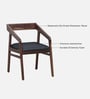 Clint Sheesham Wood Arm Chair In Provincial Teak Finish
