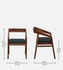 Clint Sheesham Wood Arm Chair In Rustic Teak Finish