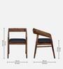 Clint Sheesham Wood Arm Chair In Rustic Teak Finish