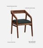 Clint Sheesham Wood Arm Chair In Rustic Teak Finish