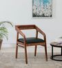 Clint Sheesham Wood Arm Chair In Rustic Teak Finish