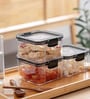 Clip And Lock 460Ml  Transparent Plastic Airtight Food Storage Containers