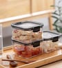 Clip And Lock 700Ml  Transparent Plastic Airtight Food Storage Containers