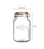 Clip Top Square Jar 1.5 Litre
