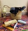 (1Pc) Beige Jute Handwoven Multipurpose Planter & Storage Basket