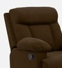 Cloud 1 Seater Manual Recliner Sofa In Brown Color