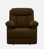 Cloud 1 Seater Manual Recliner Sofa In Brown Color