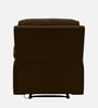 Cloud 1 Seater Manual Recliner Sofa In Brown Color