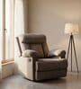 Cloud 1 Seater Manual Recliner Sofa In Grey Color