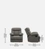 Cloud 1 Seater Manual Recliner Sofa In Grey Color