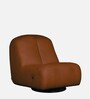 Cloudio Boucle Chair With Swivel And Rocking Function In Rust Colour