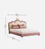 Cloud Crown Leatherette Kids Twin Bed In Pink And White Colour