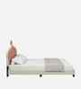 Cloud Crown Leatherette Kids Twin Bed With Hydraulic Storage In White And Pink Colour