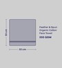 Cloud Dancer 100% Organic Cotton Solid 550 GSM Face Towels Pack of 4