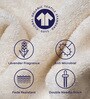 Cloud Dancer 100% Organic Cotton Solid 550 GSM Face Towels Pack of 4