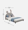 Cloud Hopper Kids Toddler Bed In Grey Colour