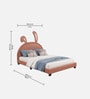 Cloud Hopper Kids Twin Bed In Pink Colour