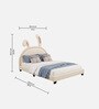 Cloud Hopper Kids Twin Bed In White Colour