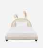 Cloud Hopper Leatherette Kids Toddler Bed With Box Storage In White Colour