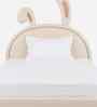 Cloud Hopper Leatherette Kids Toddler Bed With Box Storage In White Colour