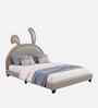 Cloud Hopper Leatherette Kids Toddler Bed With BoxStorage In Light Brown Colour
