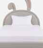 Cloud Hopper Leatherette Kids Toddler Bed With BoxStorage In Light Brown Colour