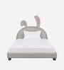 Cloud Hopper Leatherette Kids Toddler Bed With BoxStorage In Light Brown Colour