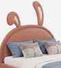Cloud Hopper Leatherette Kids Twin Bed With Box Storage In Pink Colour