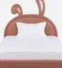 Cloud Hopper Leatherette Kids Twin Bed With Box Storage In Pink Colour
