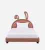 Cloud Hopper Leatherette Kids Twin Bed With Box Storage In Pink Colour