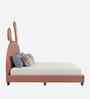Cloud Hopper Leatherette Kids Twin Bed With Box Storage In Pink Colour