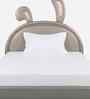 Cloud Hopper Leatherette Kids Twin Bed With Hydraulic Storage In Grey Colour