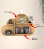 Cloud Shape Backlit Designer Wooden Wall Shelf