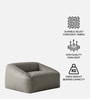Cloud Velvet Kids Sofa In Ash Grey Colour