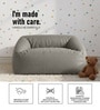 Cloud Velvet Kids Sofa In Ash Grey Colour
